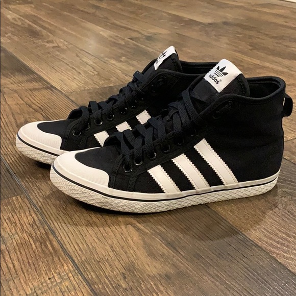 adidas canvas high tops